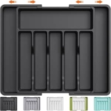 Organizador de Cubertería Ajustable y Compacto