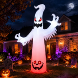 2.4m Inflable Fantasma Con Luces Led